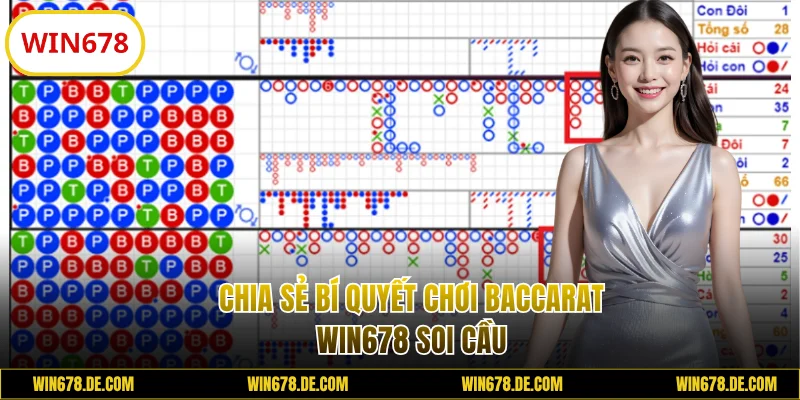 Chia sẻ bí quyết chơi Baccarat WIN678 soi cầu